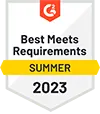 Emblem for summer 2023 excellence - 'best meets requirements' award